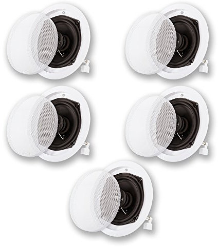 Acoustic Audio R191 In Ceiling/In Wall 5 Speaker Set 2 Way Home Theater 1000 Watt New R191-5S