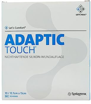 ADAPTIC Touch 12,7x15 cm nichthaft.Sil.Wundauflage 10 St