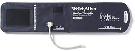 Welch Allyn REUSE-11-1SC FlexiPort Reusable Blood Pressure Cuffs with Screw-Type Connector—One each, Adult [size 11]