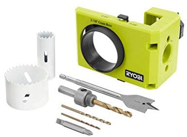 Ryobi A99DLK4 Wood and Metal Door Lock Installation Kit for Installing Deadbolts and Locksets