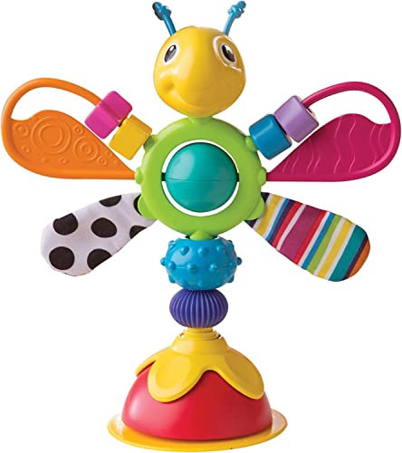 TOMY Lamaze Babyspielzeug Freddie, das Glühwürmchen Mehrfarbig, Hochwertiges Hochstuhlspielzeug, Rassel und Greifling, Förderung der Motorik, Hochstuhl Spielzeug, Ideales Weihnachtsgeschenk, ab 6 Monaten