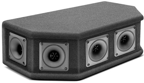 Pyle Car Audio Speaker System 16.5 cm, 300 W Peak / 150 W RMS, 6-Way Full-Range Speakers with Piezo Tweeter, 8 Ohm Impedance, High-Power Car Stereo Speakers, Black Carpeted Enclosure