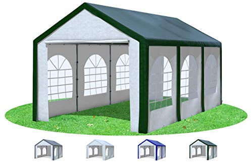 Stabilezelte Partyzelt 3x6m Modular Pro PE mit Fenster GRÜN Weiss