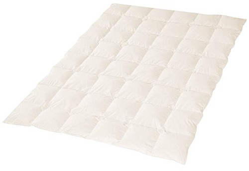 Öko Planet Daunendecke warm 200x220 cm, Winterdecke mit Daunen und Bio-Baumwollbezug, Made in Germany