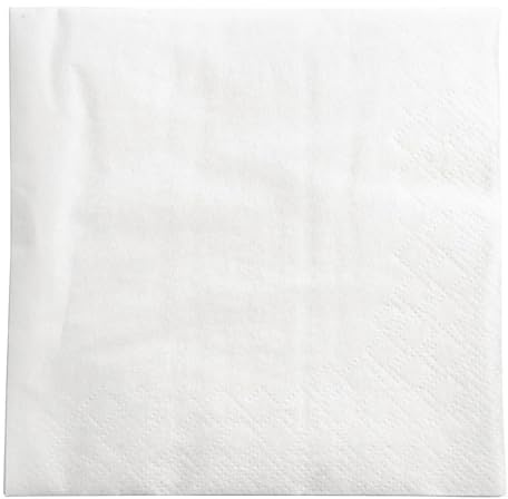 Fasana CK881 Lot de 1500 serviettes de table Blanc 250 mm