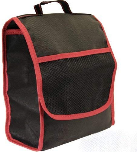 praktische Kofferraum Tasche Werkzeugtasche ROT SCHWARZ mit Klett 26x14,5x33cm