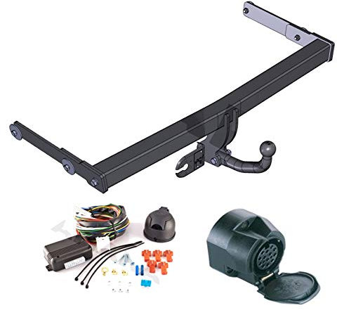 AHK Anhängerkupplung mit Elektrosatz 13 polig für VW Passat B-6 2005-2010 Kombi, Stufenheck Anhängevorrichtung Hängevorrichtung - starr, mit angeschraubtem Kugelkopf