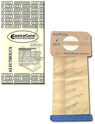 12 Electrolux Upright Stil U Allergy Staubsaugerbeutel aerus, Epic, Prolux, Discovery, Genesis, Lux Staubsauger, 2500, 3500, 4000, 6000 (1, 12 Unze), beige, Einzelpackung