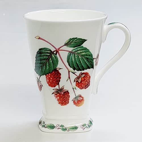 Redwood Collection Fine Bone China Mug - Raspberry Fruit Design