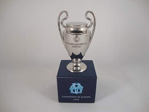 UEFA Mixte Cl 70mm Replique Olympique de Marseille Troph e UEFA Champions League 70 mm , Bleu - argenté, (7cm) EU
