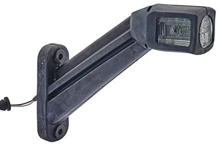 HELLA 2XS 011 744-201 Umrissleuchte - Begrenzungsleuchte - Anhänger - LED - 12/24V - ADR/GGVS/ECE - Kabel: 800mm - Stecker: AMP - 2-polig - rechts/seitlicher Anbau