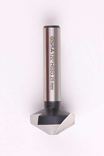 GSR Svasatore conico professionale 120°, Ø 16,5 mm, HSS-G, DIN 335, rettificato CBN, sbavatura e punta svasata, per rivetti in lamiera, metallo e alluminio