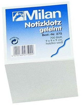 Notizklotz Milan 9x9x9cm