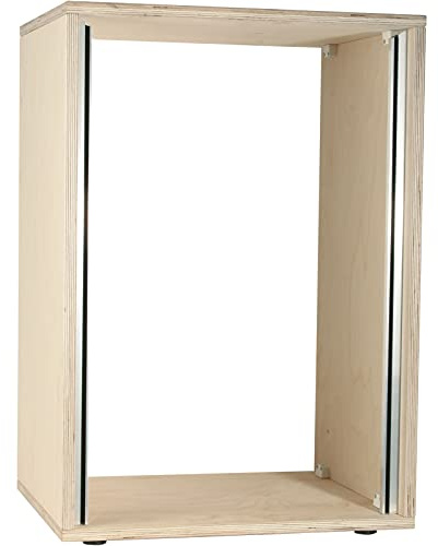 MUSIC STORE Studiorack, 16HE Birke MP Bausatz, Unlackiert, Gerade, Studio Rack