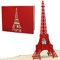 LINPOPUP®, LIN17090, Pop Up Karte, 3D Karte, Klappkarte, Eiffelturm, Paris, Reisegutschein, Frankreich, N181