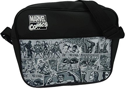 Marvel Messenger Bag, 34 cm, Black