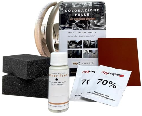 Colourcare-24 Pflege-Kit in Cashmere Beige zum Ausbessern von Lederlenkrädern, 30 ml