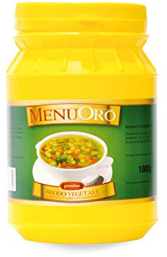Menuoro - Brodo Vegetale Senza Glutammato Granulare - Barattolo 1Kg