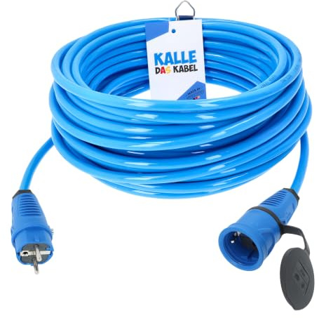 KALLE DAS KABEL SCHUKO 230V H07BQ-F 3G 2,5 mm² 50 Meter | Polyurethanverlängerung Baustelle Werkstatt Garten Outdoor abriebfest flexibel robust langlebig für Innen und Außen