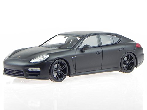 Porsche Panamera Turbo S 2013 matt schwarz Modellauto Maxichamps 1:43