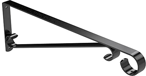 National Hardware N274-621 V2656 Plant Brackets/Sign Holders in Black, 15