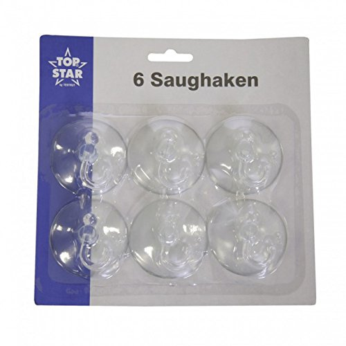 Saughaken klar Schwenkhaken 6 Stück 5,5 cm
