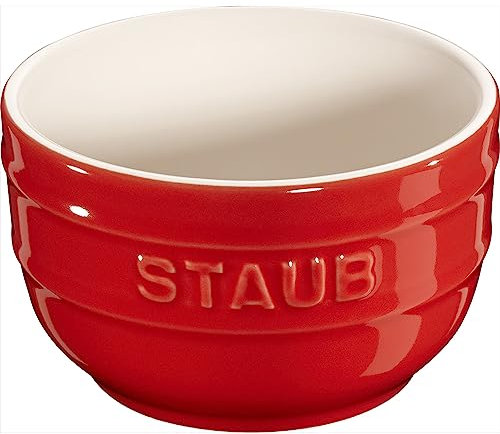 STAUB Ceramic Prep Bowl Set, 2-piece, Cherry