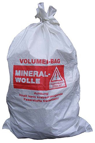 (3,50EUR/Stück) 5 Mineralwoll Säcke 1400x2200mm KFM Sack Big Bag MiWo