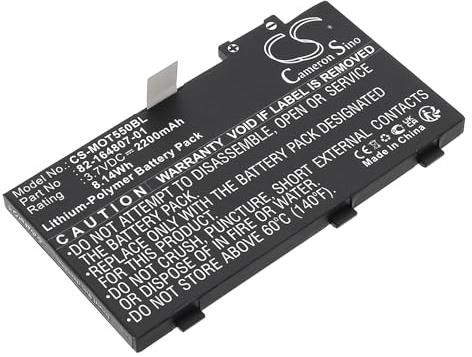 CS-MOT550BL Akku 2200mAh Kompatibel mit [Motorola] ES85, ES85XX, MC36, TC55, TC55AH-JC11ES, für [Symbol] MC36, für [Zebra] RFD8500 Ersetzt 82-164801-02, 82-164807-01, 82-172087-01, 82-172087-02, BT