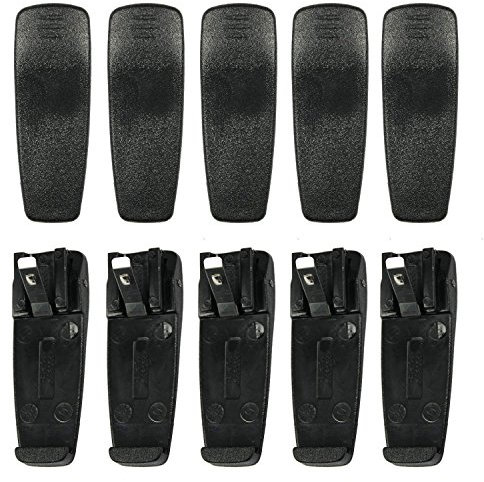 GoodQbuy Belt Clip is Compatible with Motorola Radio: A8 BPR40 Bearcom BC130 AP50 AP73 CP10 CP040 CP140 CP150 CP160 CP180 CP200 EP450 GP1200 GP300 GP350 GP63 GP68 GTX LTR LTS2000 P110 P1225 (10 PCS)