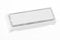 HUBER Surface-Mounted Door Bell Push Button 1-Way Polystyrene Door Bell Push Button with Extra Large Name Plate for Long and Double Names with Backlight