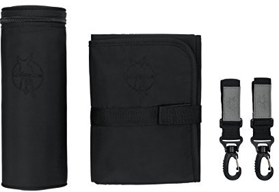 LÄSSIG Baby Wickelaccessoires Wickelunterlage Flaschenwärmer Kinderwagenbefestigung/Glam Signature Bag Accessories