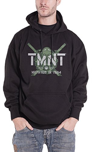 Teenage Mutant Ninja Turtles Herren Kapuzenpullover, Schwarz, L