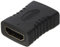 HDSupply X-HA040 HDMI Femelle vers HDMI Adaptateur Femelle (Plaqué Or, FullHD, 1080p) Noir