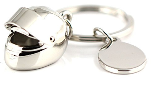 Maycom® 82503 Porte-clés 3D classique à chaîne, motif casque de moto, Métal., Casque, S