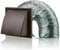 Cooker Hood Wall Ventilation Duct Cowled Grille Shutter Vent Kit Bathroom Fan or Kitchen Hob Extractor (4 Brown)