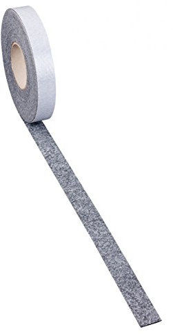 peha Filzstreifen - Filzklebeband 12,5m x 30mm Rolle, selbstklebend, Dicke 1,7 mm