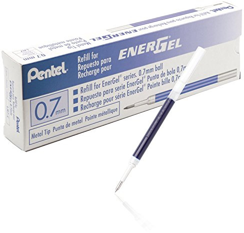 Pentel LR7-D Nachfüllmine für EnerGel-Stifte 0,35 mm, 12 Stück Blau