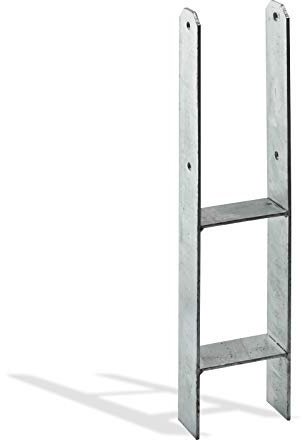 H - Anker Carport Pfostenträger Pfostenanker Pfostenschuh 101x60x295x600mm
