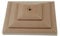 10 x Linic Plastic Fence Post Caps for a 4 X 3 (100mm x 75mm) Fence Post, Brown, Rot Proof. (GT0054). UK Made. Free UK Postage