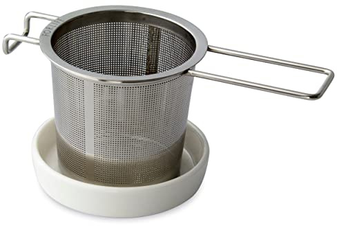 FORLIFE Extra-fine Tea Infuser and Porcelain Dish Set