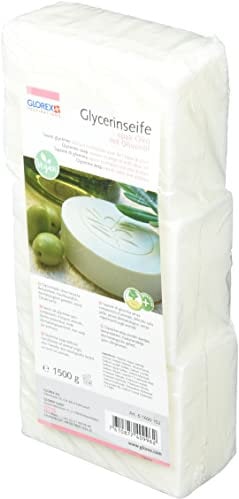 GLOREX 6 1600 152 Glycerin-Seife Öko 1500g mit Olivenöl opak