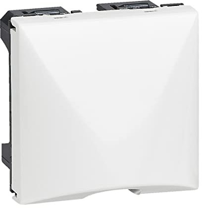 LEGRAND - Sortie de Câble Mosaic - Avec Serre-Câble - Pour Câbles Ø5 mm à Ø12,5 mm - Connexion par Câble 2,5 mm² - Fabriqué En France - Blanc