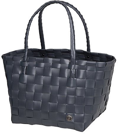 Handed By Handgewebt Paris shopper Tasche, Grau (dunkelgrau), 27 x 31 x 24 cm