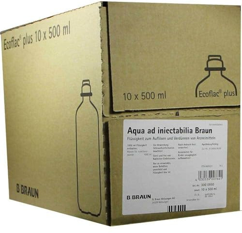 AQUA AD injectabilia Ecoflac Plus Infusionslsg. 10X500 ml