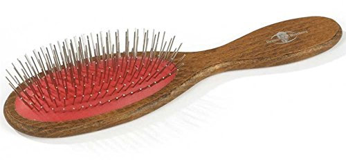 Braun & Wettberg Haarbürste Ungenoppte Drahtstifte 25/244 121 FSC-zertifiziertes Buchenholz, Braun gewachst, Entwirren, Wellig, Lockig, Kraus, Fein, Medium, Dick, Alle Altersgruppen, Unisex