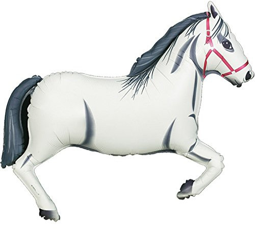 White Horse Supershape Foil Balloon