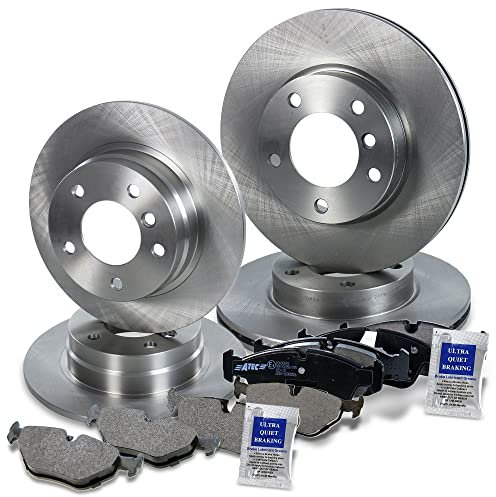 4x Bremsscheibe + Bremsbeläge Bremsklötze vorne + hinten