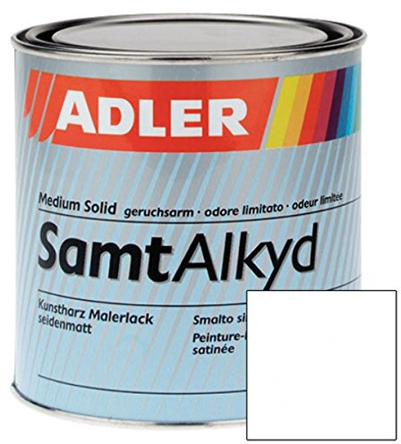 ADLER Samtalkyd Mattlack - Weiß 2,5 L - Premium Kunstharzlack matt, Decklack für innen und außen mit guter Wetter- und Vergilbungsbeständigkeit, Bootslack Qualität