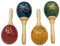 Maracas profesional, grande, tallada a mano,Medidas: 24 x 8 cm